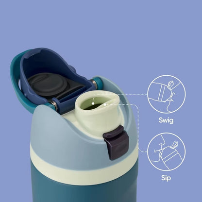 Premium 700ml Stainless Steel Thermos with Leak-Proof Lid & Straw - BPA Free Tritan, Ideal for Sports & Travel