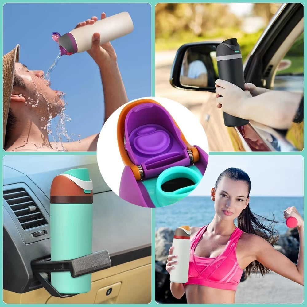 Premium 700ml Stainless Steel Thermos with Leak-Proof Lid & Straw - BPA Free Tritan, Ideal for Sports & Travel