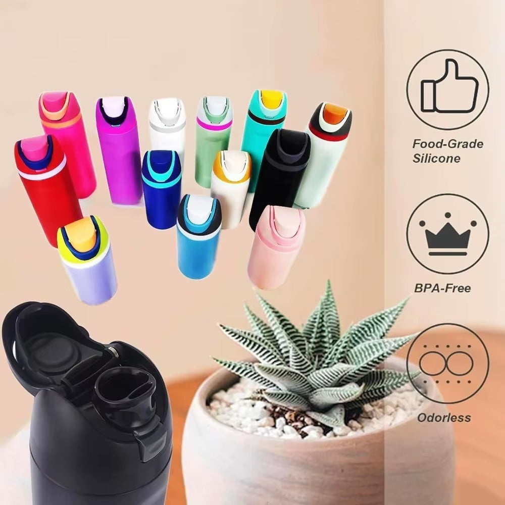 Premium 700ml Stainless Steel Thermos with Leak-Proof Lid & Straw - BPA Free Tritan, Ideal for Sports & Travel