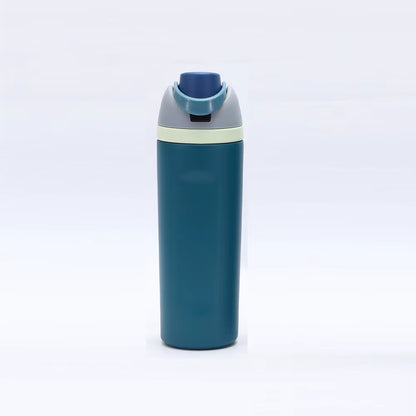 Premium 700ml Stainless Steel Thermos with Leak-Proof Lid & Straw - BPA Free Tritan, Ideal for Sports & Travel